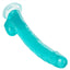 Size Queen Dildo with Balls - Blue - 12in