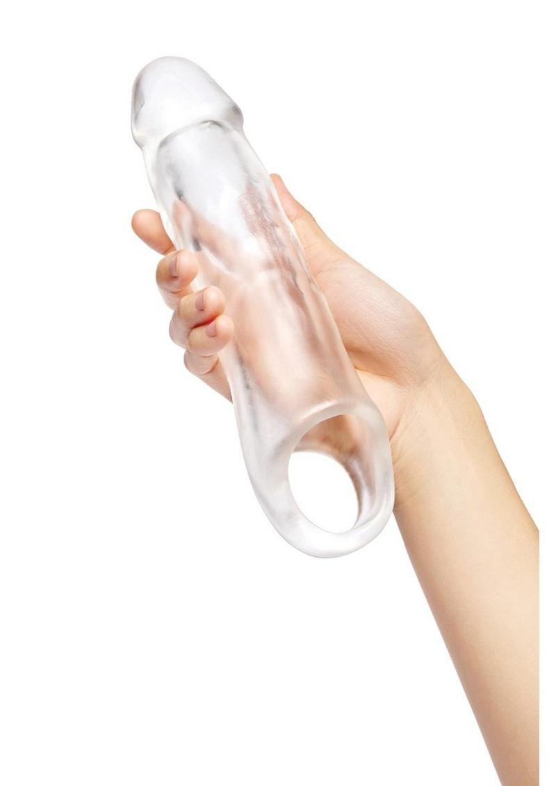 Size Up Extra Girthy Clear View Penis Extender with Ball Loop