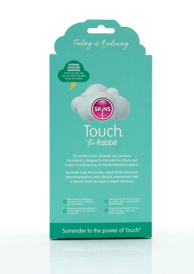 Skins Touch The Rabbit Rechargeable Silicone Vibrator - Teal