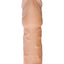 Skinsations Husky Lover Extension Sleeve with Scrotum Strap - Vanilla - 6.5in