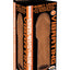 Skinsations Latin Lover Husky Lover Extension Sleeve with Scrotum Strap - Caramel - 7in