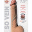 Skintastic So Vein Realistic Dildo with Balls Waterproof - Vanilla - 7.5in