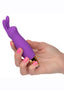 Slay #Buzzme Rechargeable Silicone Rabbit Ears Bullet Vibrator - Purple