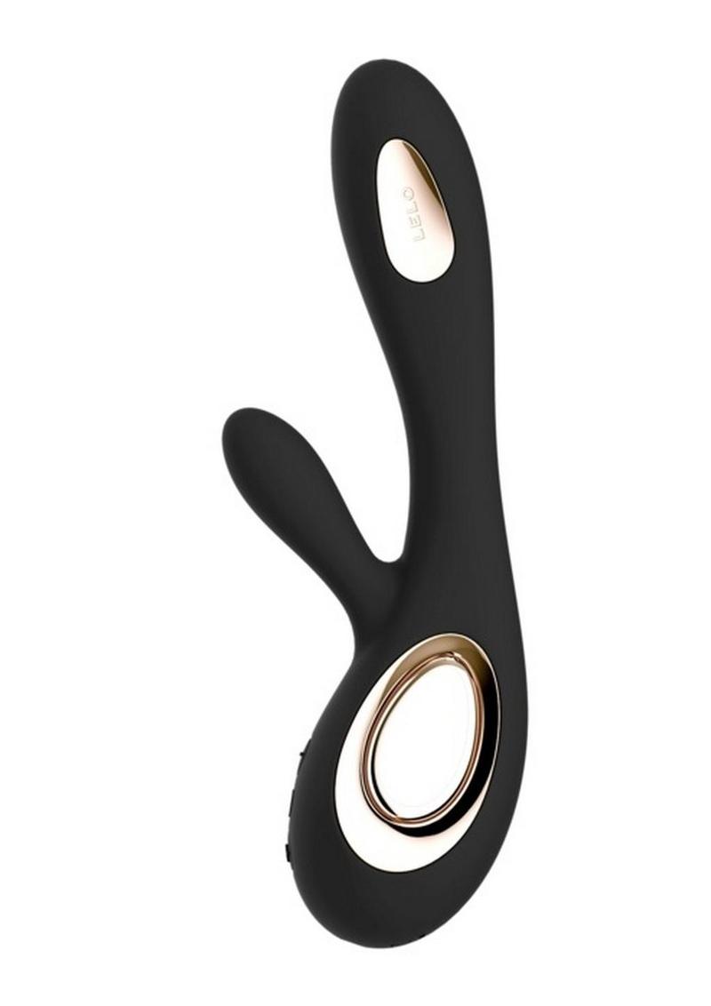 Soraya Wave Rechargeable Rabbit Vibrator - Black