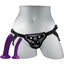 Sportsheets Anal Explorer Strap-On Harness Kit with 2 Silicone Dildos - Black/Purple