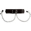 Sportsheets Collar with Nipple Clamps - Black/Silver