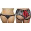 Sportsheets Curvy Collection Slate Lace Corsette Adjustable Strap-On