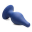 Squeeze-It Squeezable Silicone Tapered Anal Plug - Blue - Large