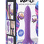 Squeeze-It Squeezable Slender Silicone Dildo - Purple - 5.3in