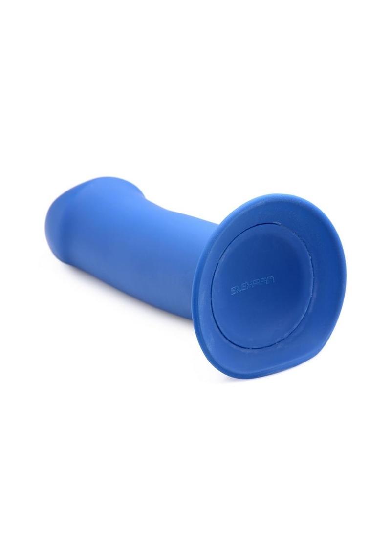 Squeeze-It Squeezable Thick Dildo - Blue - 6.9in