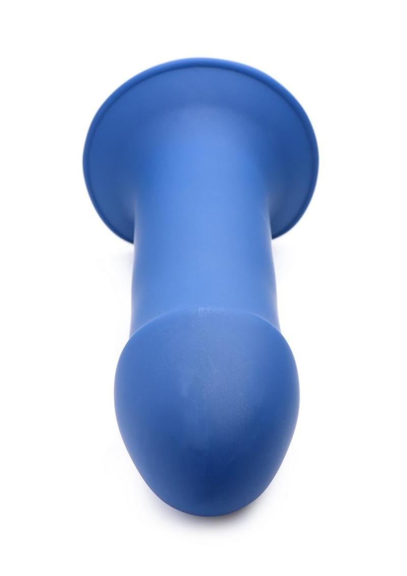 Squeeze-It Squeezable Thick Dildo - Blue - 6.9in