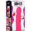 Squeeze-It Squeezable Wavy 7.2in Dildo - Pink