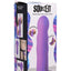 Squeeze-It Squeezable Wavy Silicone Dildo - Purple - 7.3in