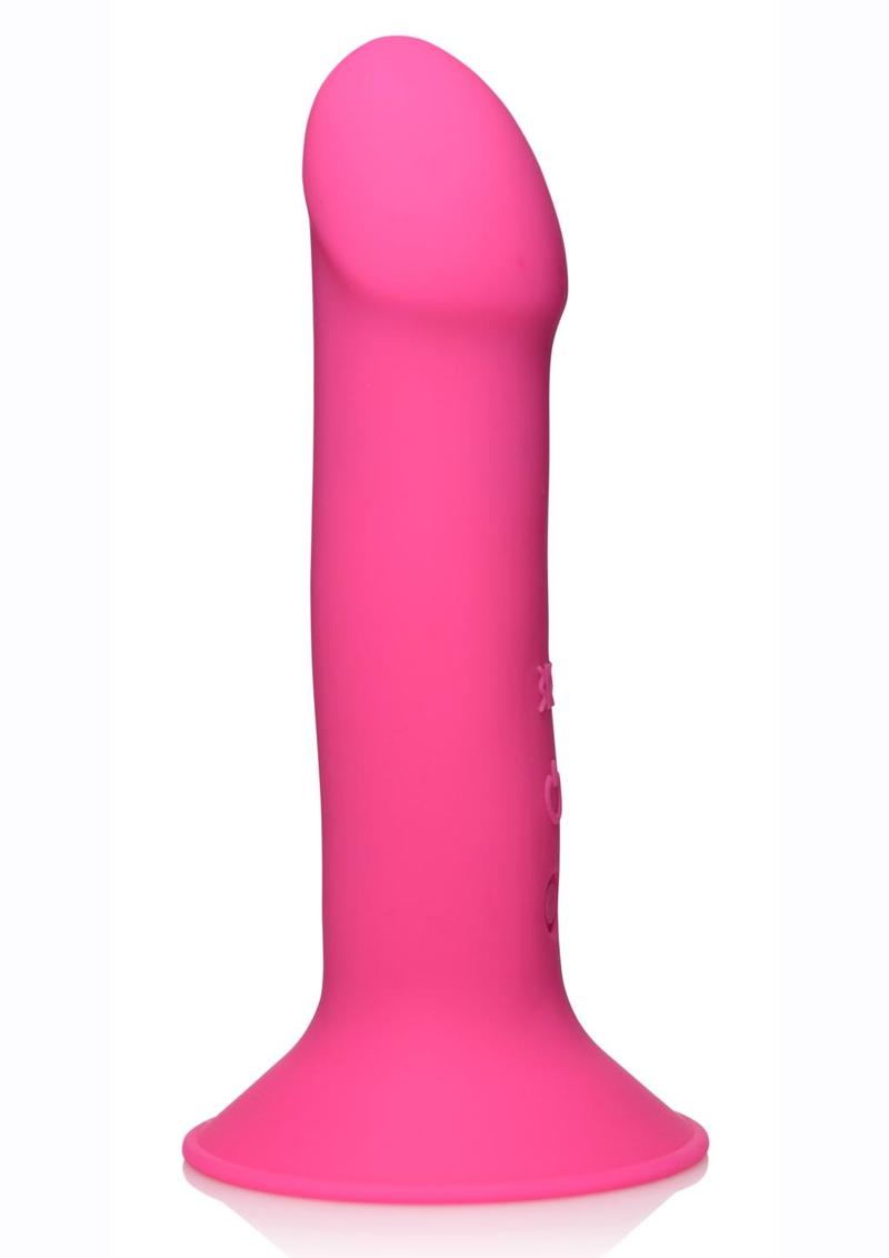 Squeeze-It Vibrating Squeezable Rechargeable Silicone Phallic Dildo