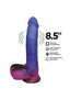 Stardust Milky Way Silicone Dildo - Multicolor - 8.5in