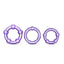 Stay Hard Beaded Cock Rings (3 Sizes - Purple