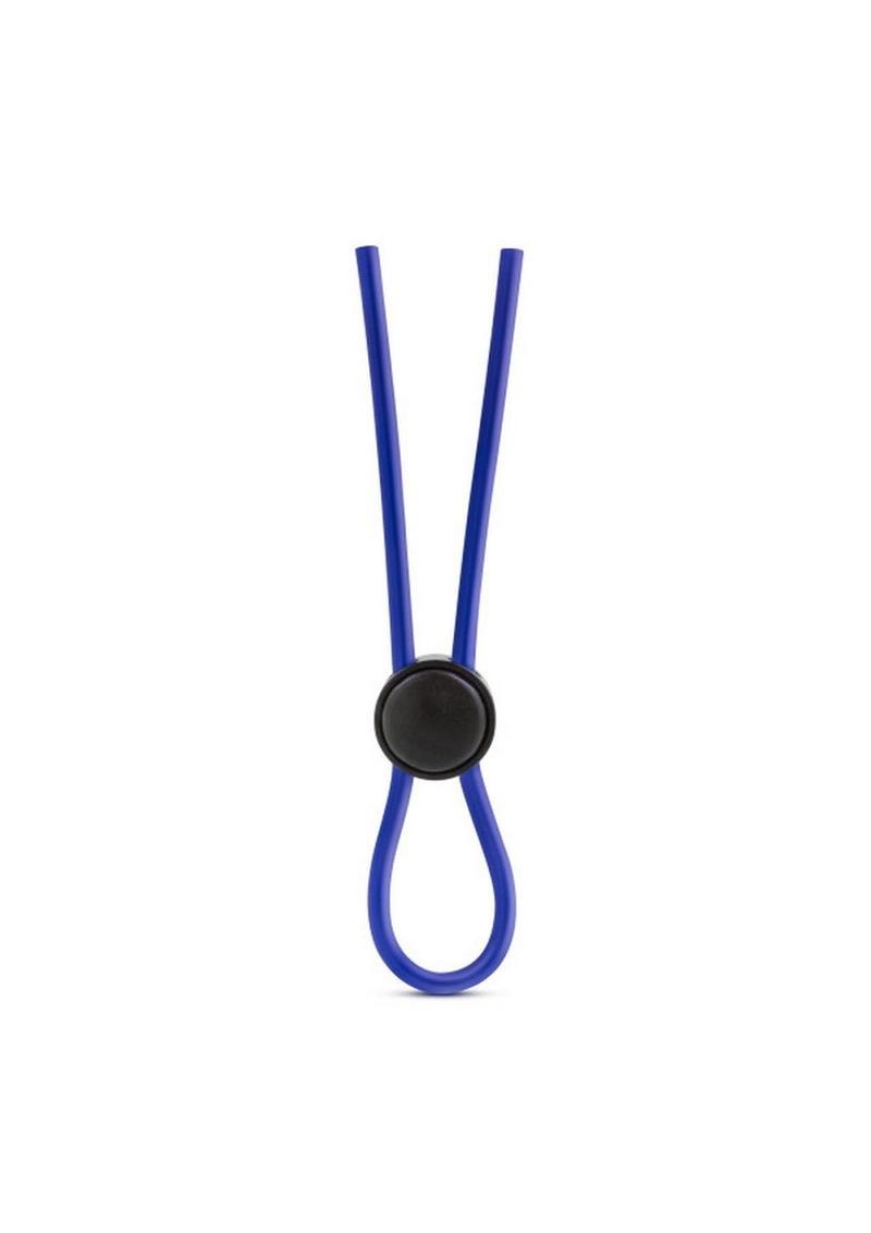 Stay Hard Silicone Loop Cock Ring - Blue