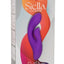 Stella Liquid Silicone Dual Pleaser Rechargeable Vibrator - Purple