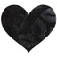 Stolen Kisses Hearts Pasties - Black/Red