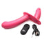 Strap U 28x Rechargeable Silicone 28x Double Dildo with Harness and Remote Control