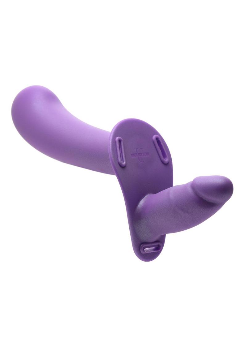 Strap U 28x Rechargeable Silicone 28x Large Double Dildo with Harness and Remote Control