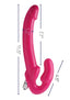 Strap U 7x Revolver Slim Vibrating Strapless Strap-On Dildo - Pink