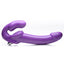 Strap U 7x Revolver Thick Vibrating Strapless Strap-On Dildo - Purple