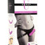 Strap U Double Charmer Silicone Double Dildo with Harness - Purple