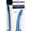 Strap U G-Tastic Metallic Silicone Dildo - Blue - 7in