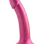 Strap U G-Tastic Metallic Silicone Dildo - Pink - 7in