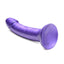 Strap U G-Tastic Metallic Silicone Dildo - Purple - 7in