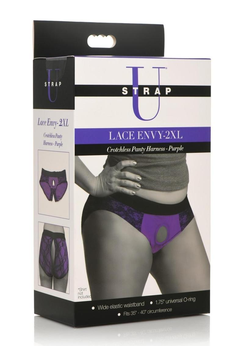 Strap U Lace Envy Lace Crotchless Panty Harness