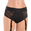 Strap U Laced Seductress Lace Crotchless Panty Harness with Garter Straps