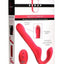 Strap U Mighty-Thrust Thrusting and Vibrating Strapless Strap-On with Remote Control - Pink