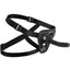 Strap U Pegged Pegging Silicone 5in Dildo with Harness - Black