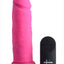 Strap U Power Player 28x Vibrating Silicone Rechargeable Dildo 6.5in with Remote Control