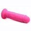 Strap U Power Player 28x Vibrating Silicone Rechargeable Dildo 6.5in with Remote Control - Pink