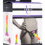 Strap U Proud Rainbow Silicone Dildo with Harness - Multicolor