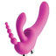 Strap U Regal Rider Vibrating Silicone Strapless Strap-On Triple G 6in Dildo