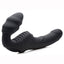 Strap U Slim Rider Rechargeable Silicone Strapless Strap-On - Black