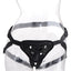 Strap U Sutra Fleece Lined Strap-On with Bullet Pocket - Black