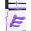 Strap U Tri-Play 3 Piece Silicone Dildo - Purple - Set