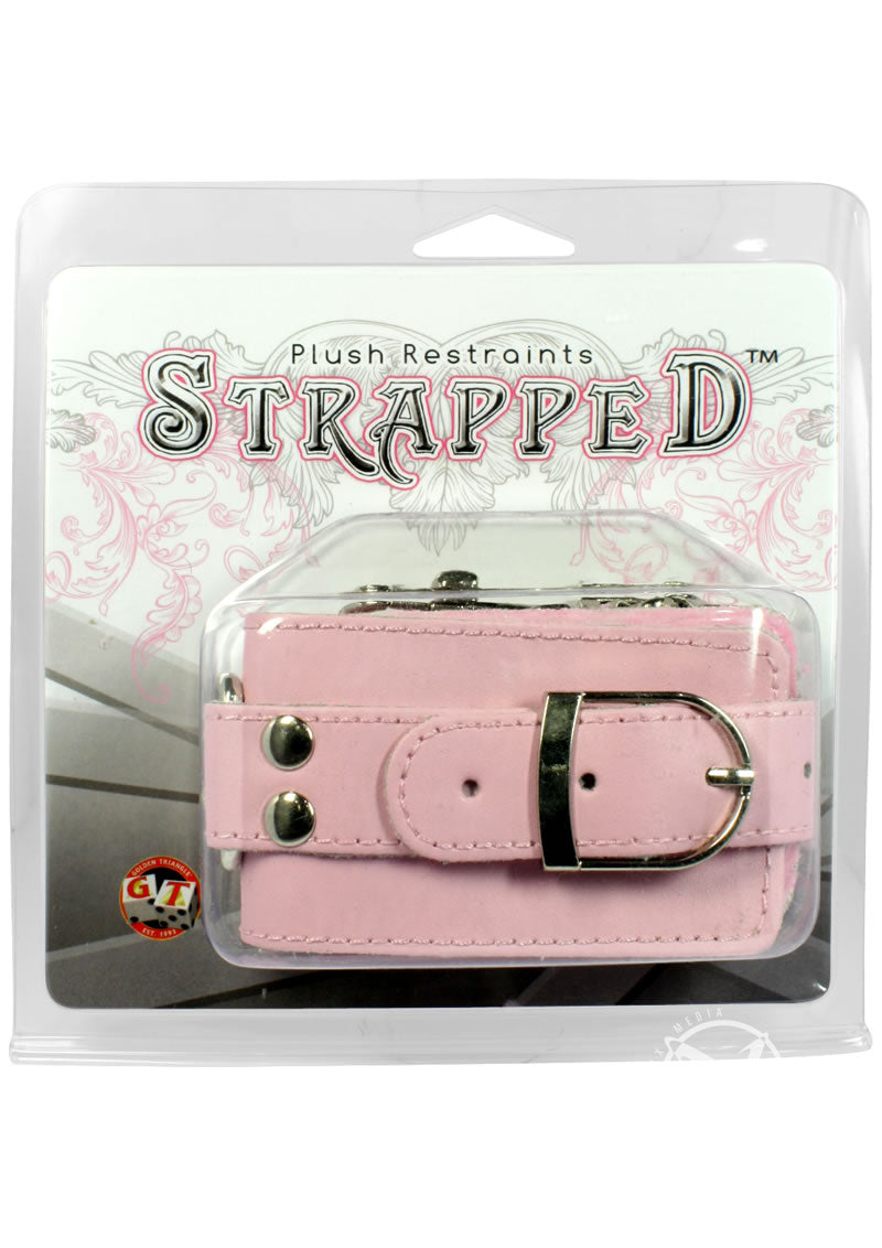 Strapped Plush Restraints - Pink