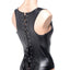 Strict Lace-Up Corset Vest and Thong - Black - Medium