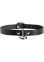 Strict Leather Unisex Leather Choker with O-Ring - M/L - Black - Medium