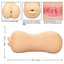 Stroke It Realistic Dual Ended Stroker - Mouth and Ass - Ivory/Vanilla