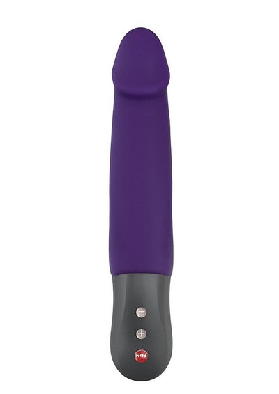 Stronic Real Rechargeable Silicone Thrusting Vibrator - Purple