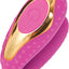 Surenda Enhanced Oral Vibe Rechargeable Silicone Vibrator - Gold/Pink