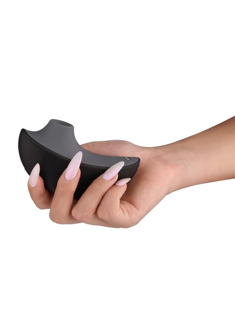 Svakom Pulse Galaxie App Compatible Rechargeable Silicone Clitoral Stimulator with Remote - Black/Midnight