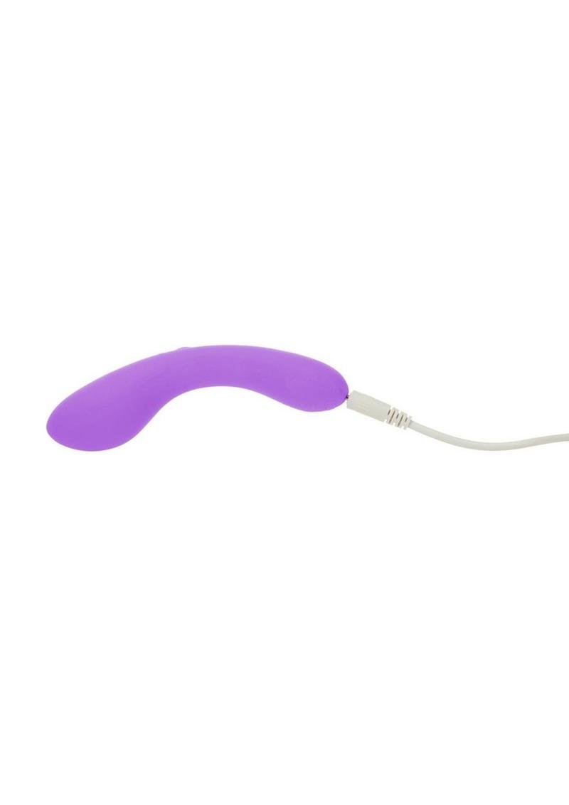 Swan Mini Swan Wand Rechargeable Silicone Glow In The Dark Massager - Glow In The Dark/Purple